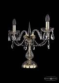 Настольная лампа  Bohemia Ivele Crystal  арт. 1406L/2/141-39/G